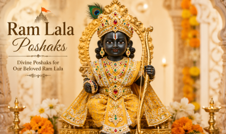 Ram Lala Poshaks - best customized poshaks in Bareilly by Bhagwanji.ki.Poshaak